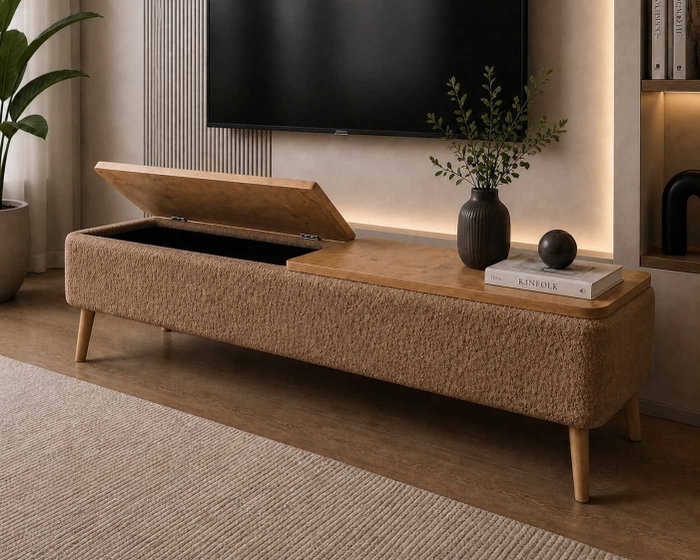 Hanah Home Soporte para TV Sarven Marrón Hanah Home Soporte para TV Sarven Marrón